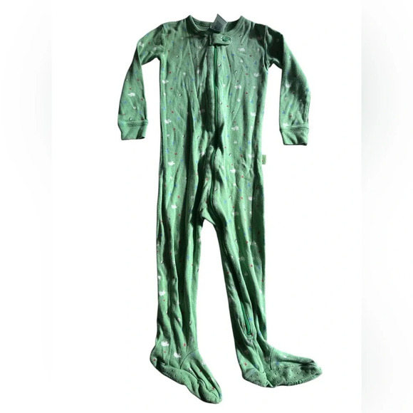 Baby Gap Green Polar Bear Zip Footed Sleeper Pajamas 18–24 Months - Picture 1 of 8
